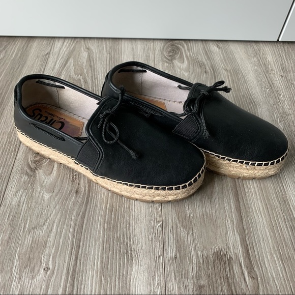 Circus by SAM EDELMAN Cora Espadrilles Ballet Flat Black Size 8 - Picture 3 of 10